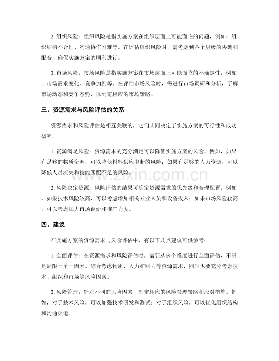 实施方案的资源需求与风险评估.docx_第2页