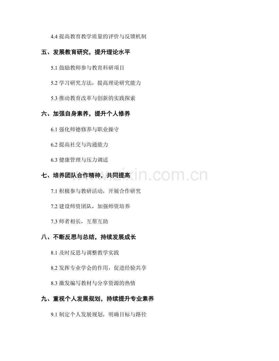 提高专业教师素养的发展计划指南.docx_第2页