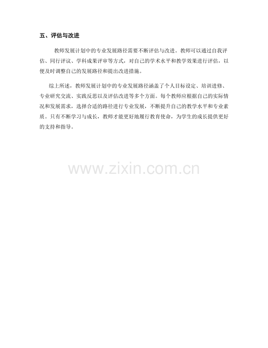 教师发展计划中的专业发展路径解析.docx_第2页