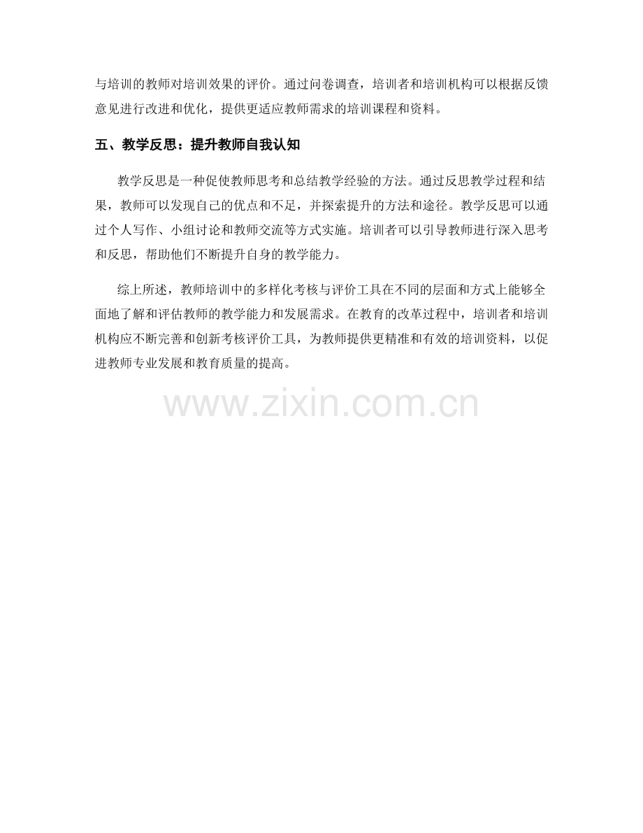 教师培训资料中的多样化考核与评价工具.docx_第2页