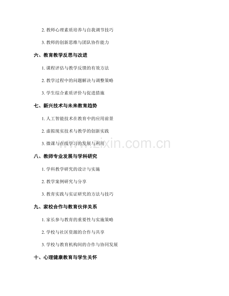 2029年度教师培训资料目录.docx_第2页