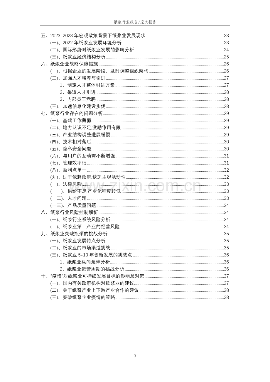 2023年纸浆行业分析报告及未来五至十年行业发展报告.doc_第3页