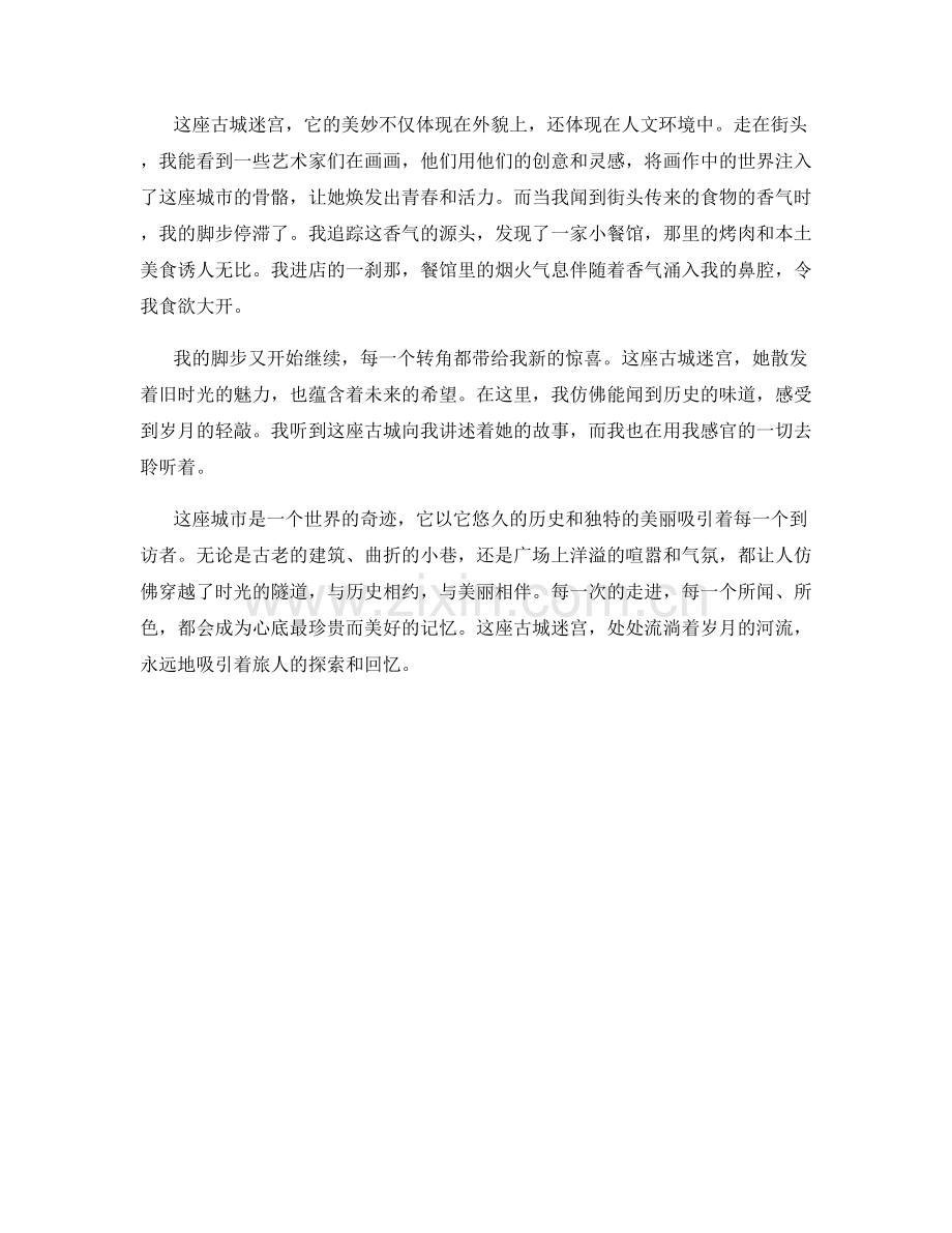 悠久历史的古城迷宫.docx_第2页