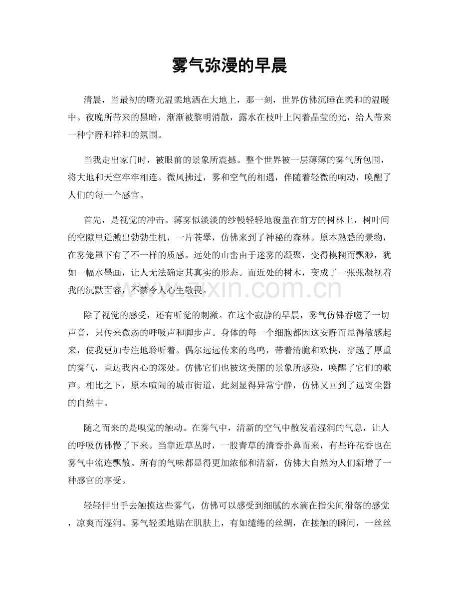 雾气弥漫的早晨.docx_第1页