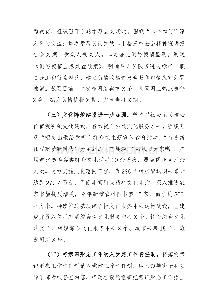 2024年第三季度意识形态工作分析研判报告范文.docx_第2页