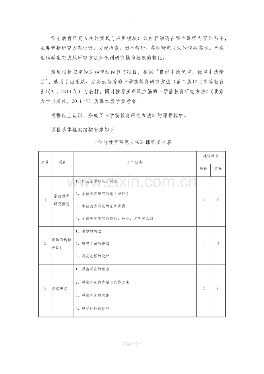 学前教育研究方法课程标准.docx_第2页