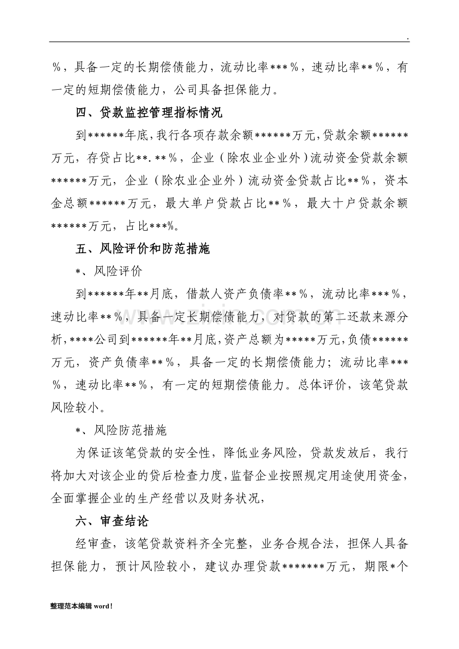 公司贷款审查报告.doc_第3页