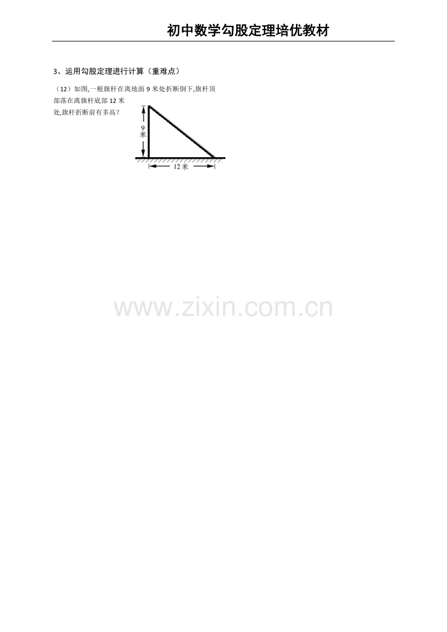 初中数学培优教材勾股定理专题(附答案-全面、).doc_第2页