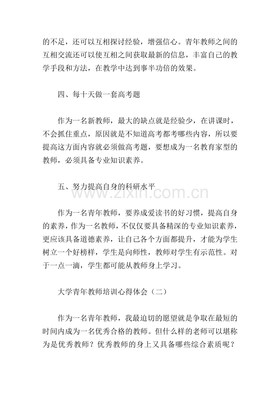 大学青年教师培训心得体会.doc_第3页