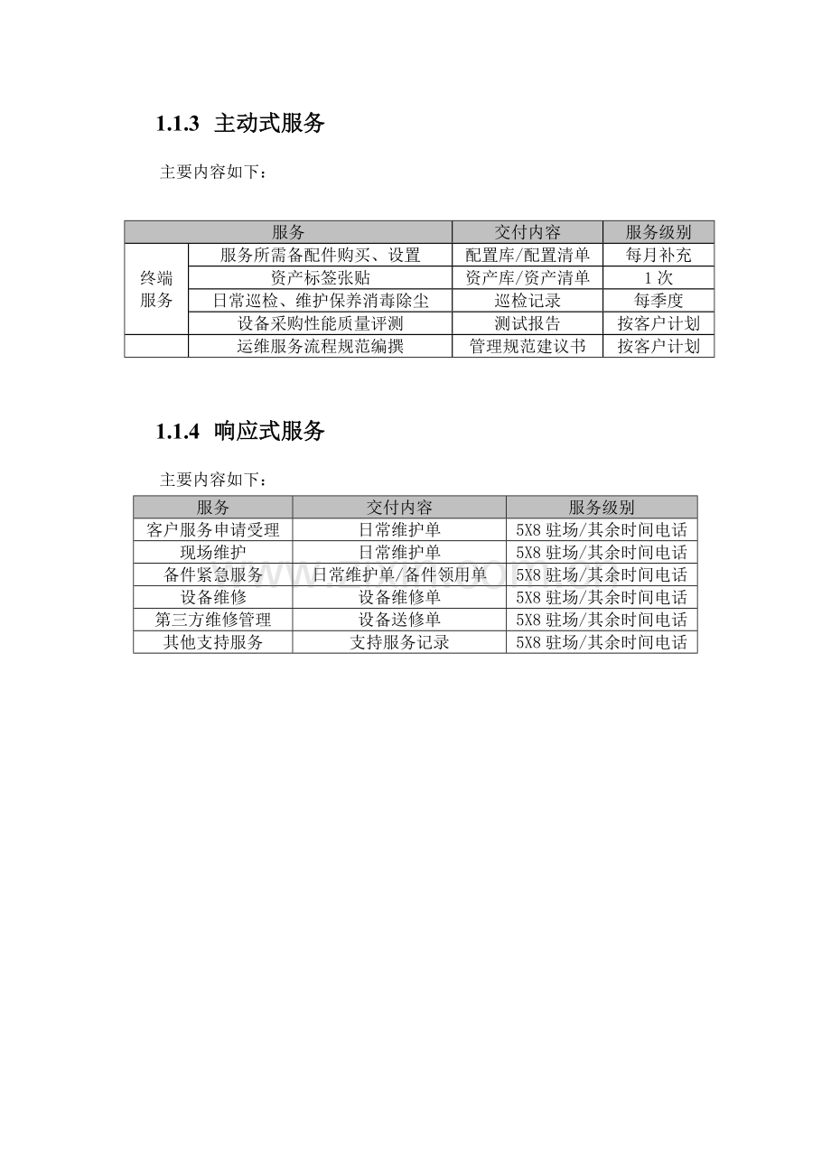 服务水平质量承诺及服务管理方案全案本科论文.doc_第2页