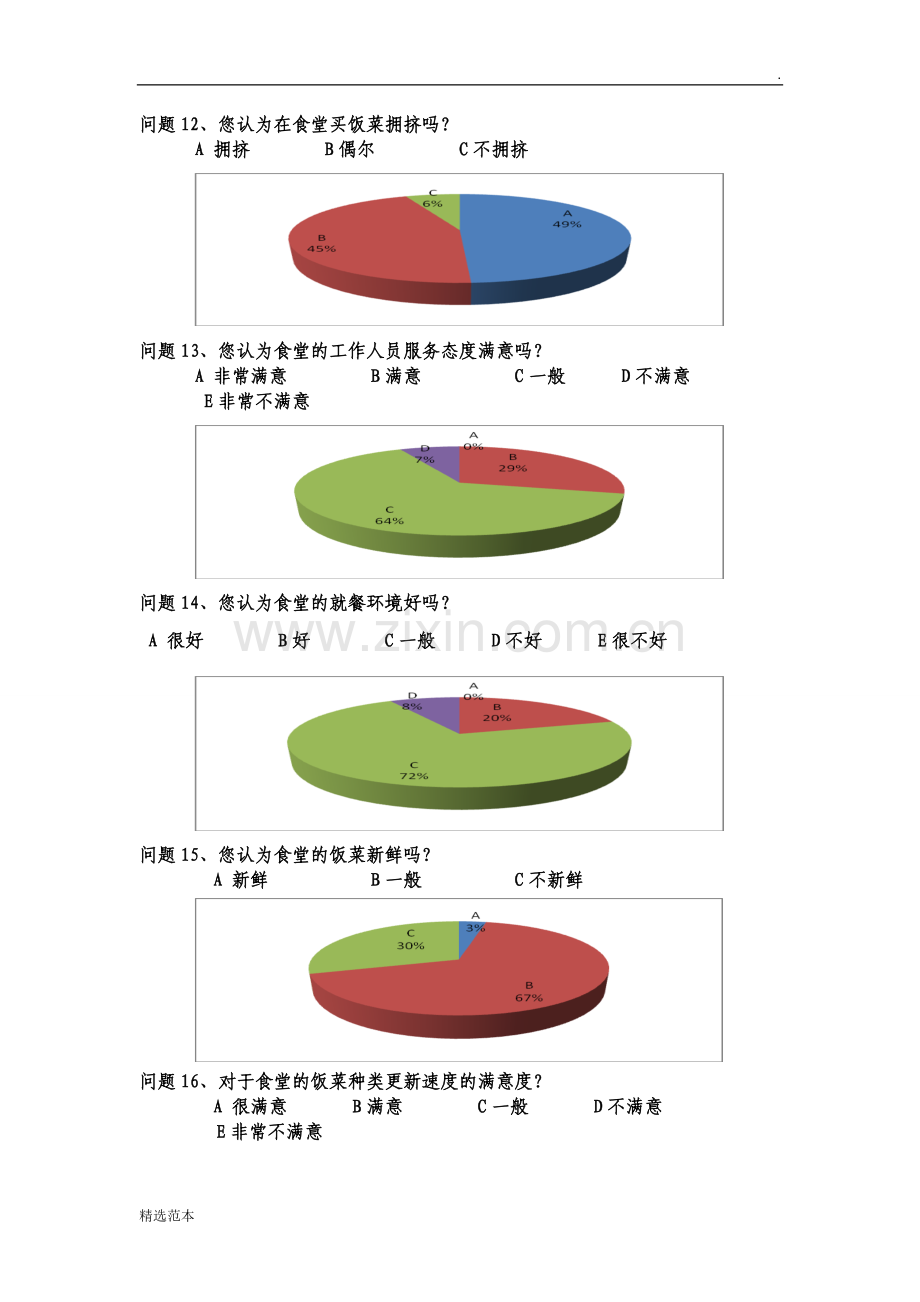 学校食堂满意度调查问卷报告.doc_第3页