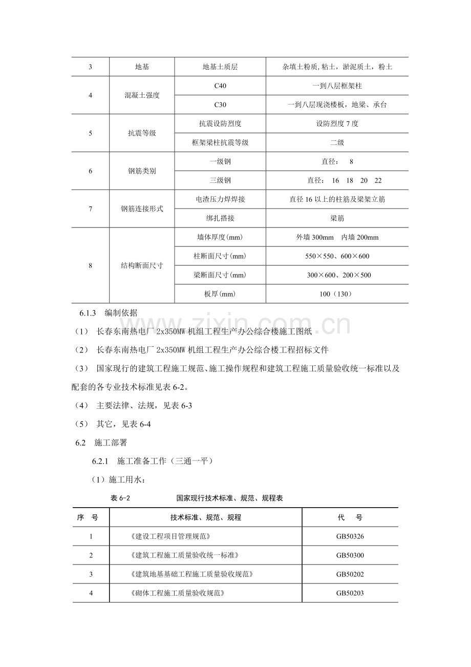 多层钢筋砼框架结构办公楼施工组织设计.docx_第2页