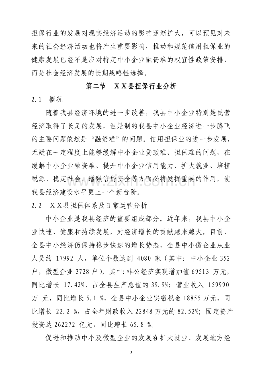 融资担保有限公司可行性研究报告.doc_第3页