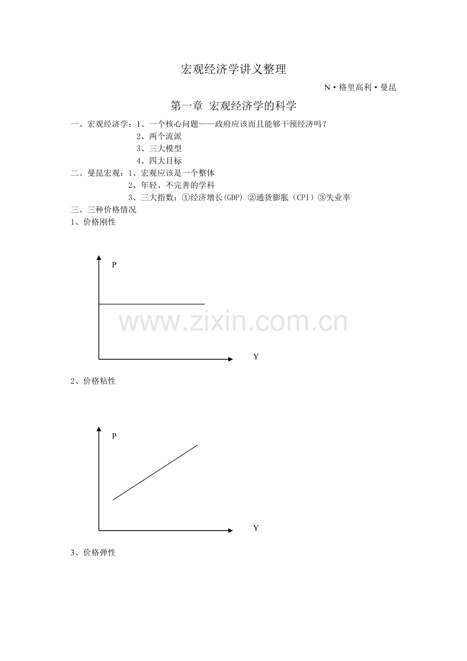 曼昆宏观经济学精要笔记.doc_第1页