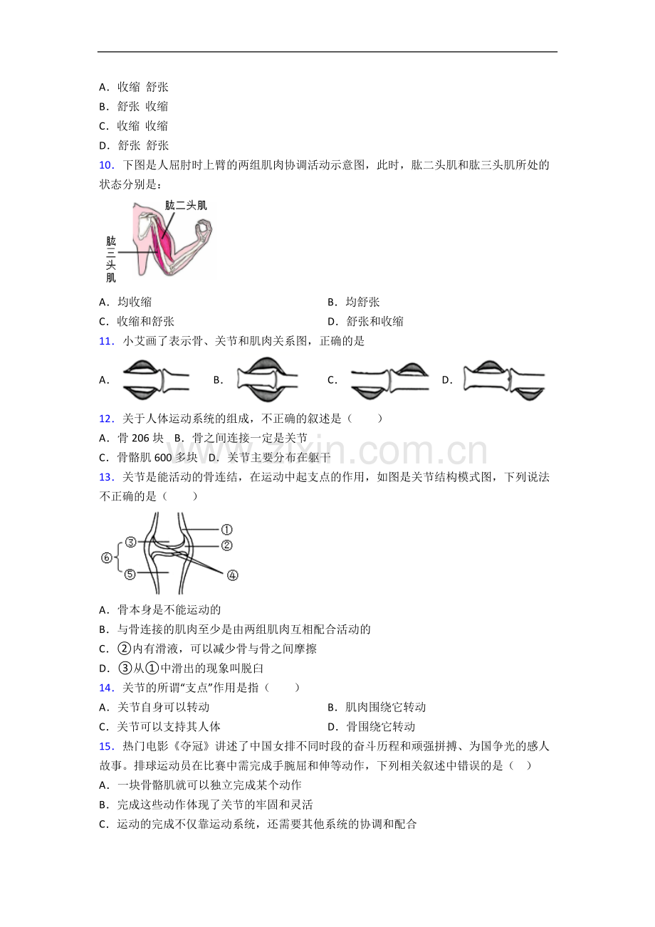 泰州市八年级上学期期中生物试题.doc_第2页