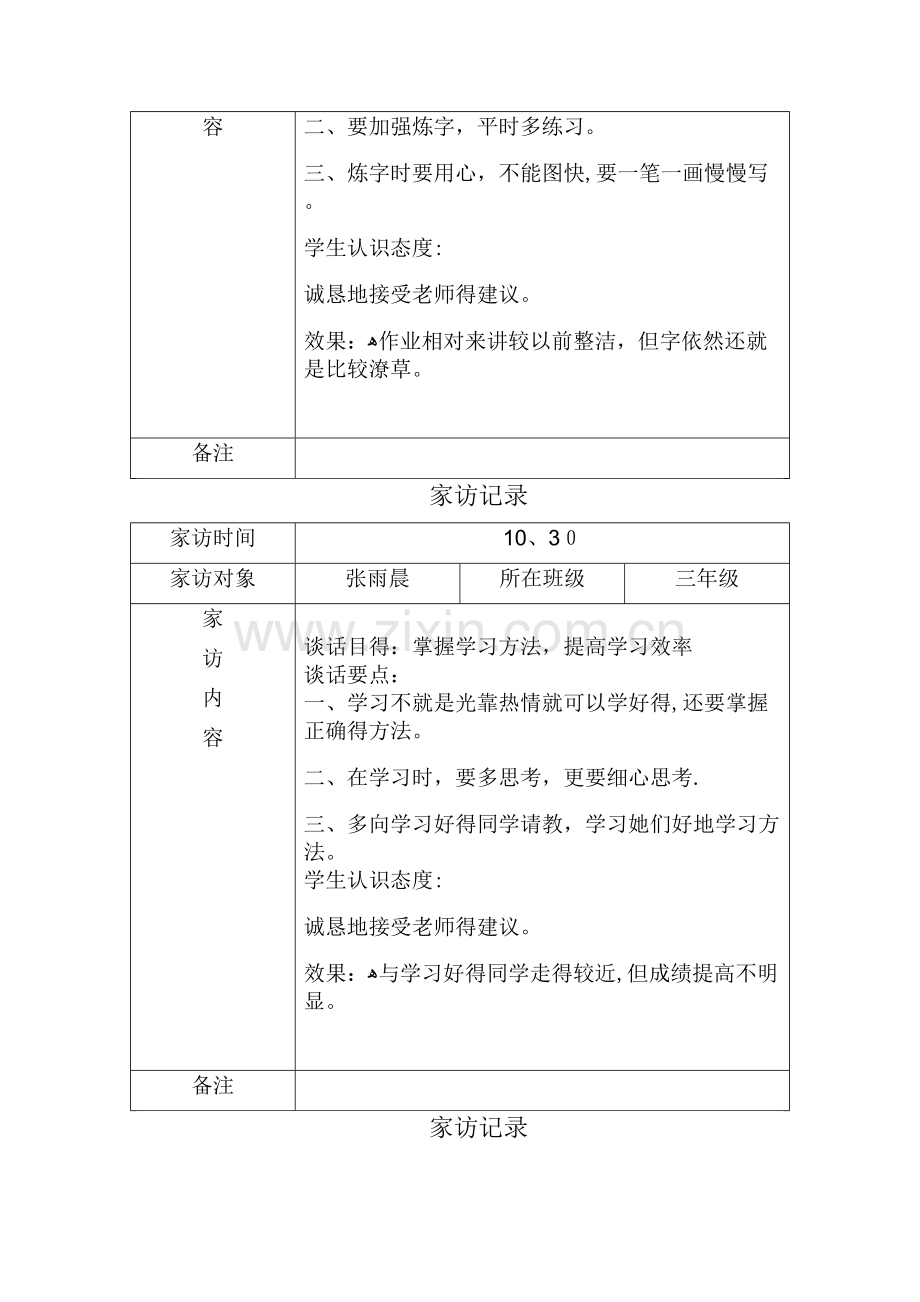 全员育人导师制.谈心、家访记录.doc_第3页