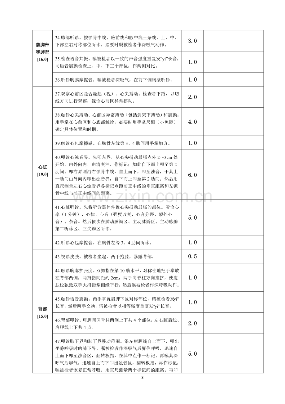 全身体格检查评分标准(表).doc_第3页