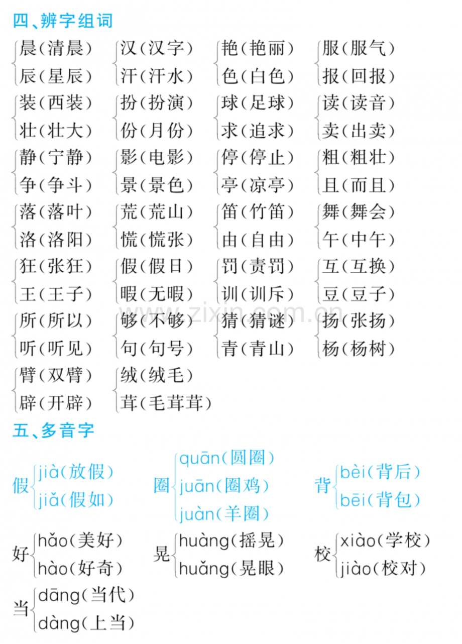 新部编人教版三年级上册语文单元基础知识梳理知识要点汇编(全册).docx_第2页