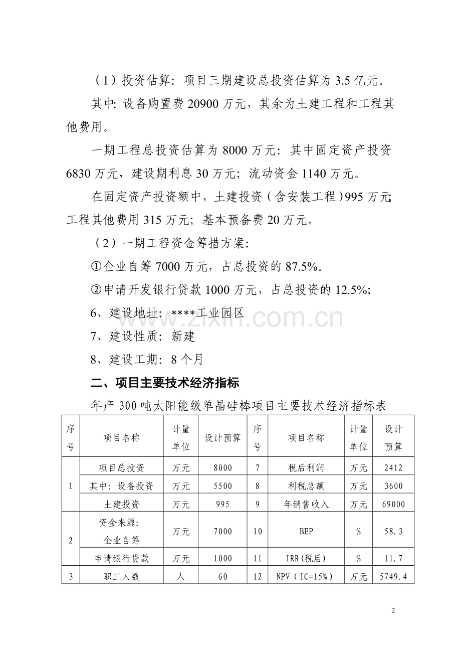 太阳能板生产线可行性分析报告.doc_第2页