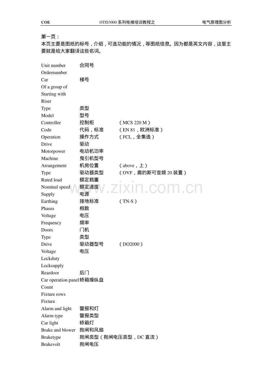 奥的斯OTIS-电梯电气原理图分析.pdf_第2页