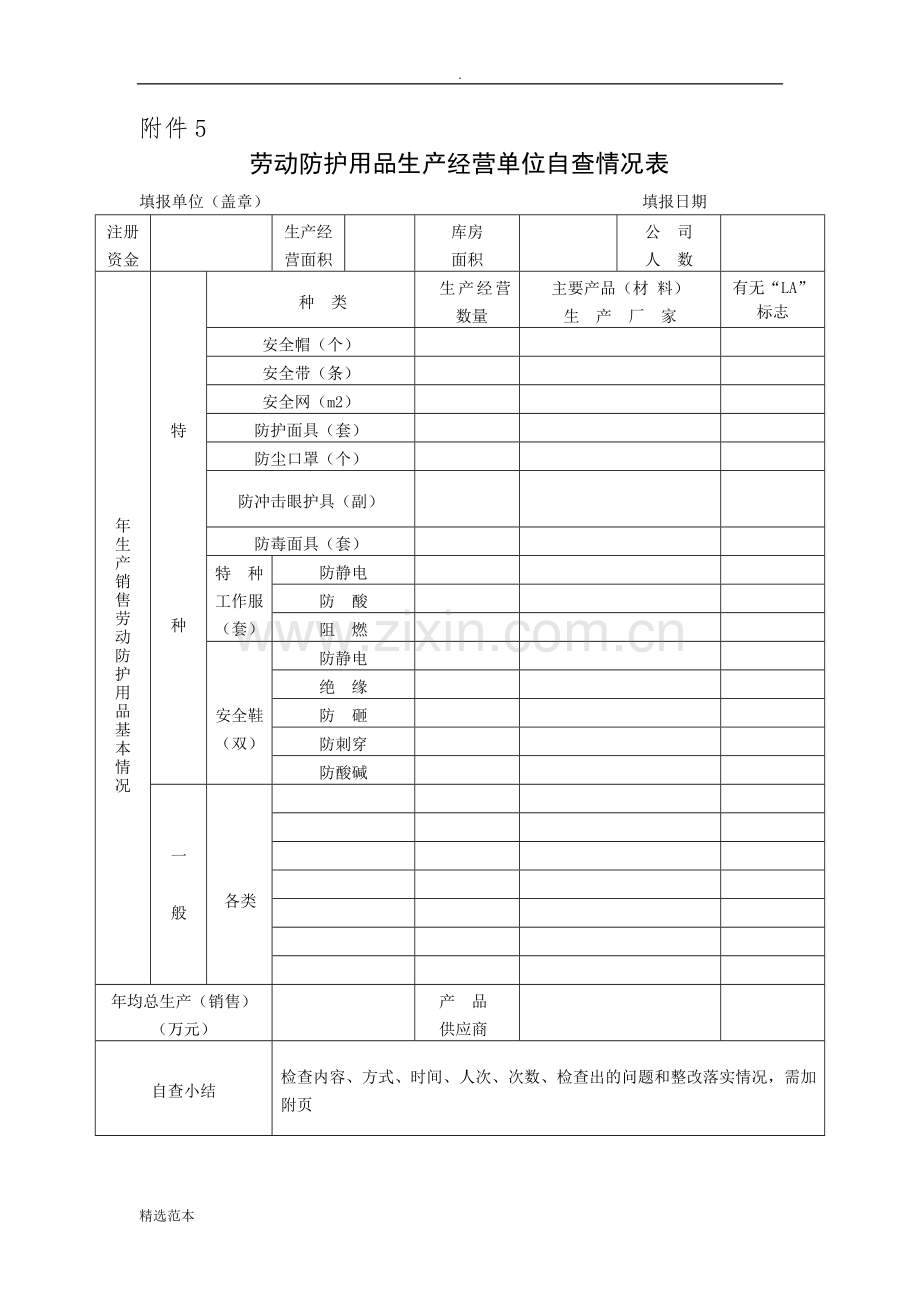 劳动防护用品专项检查表.doc_第2页