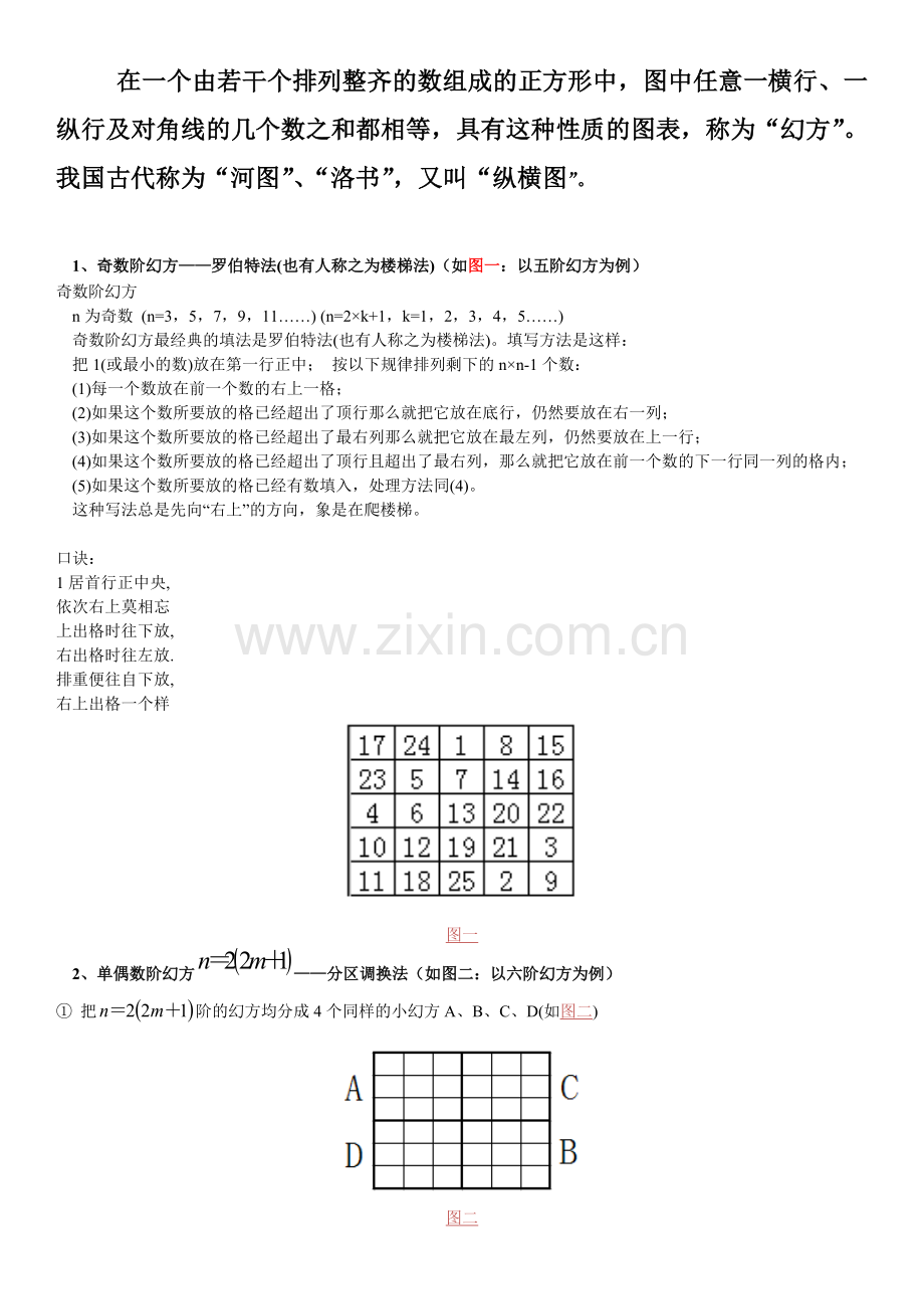 幻方解法整理归纳.doc_第1页