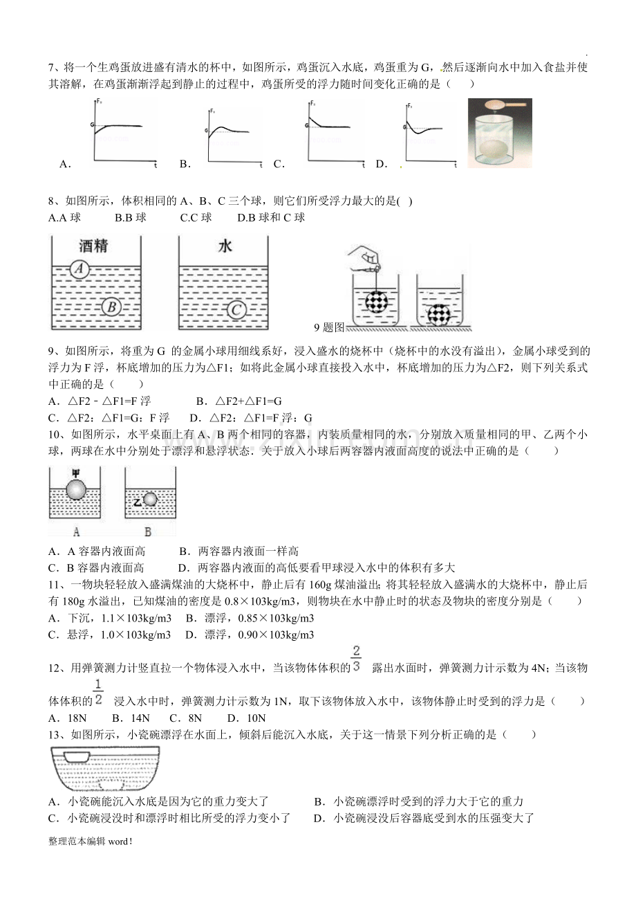 浮力综合试题.doc_第2页