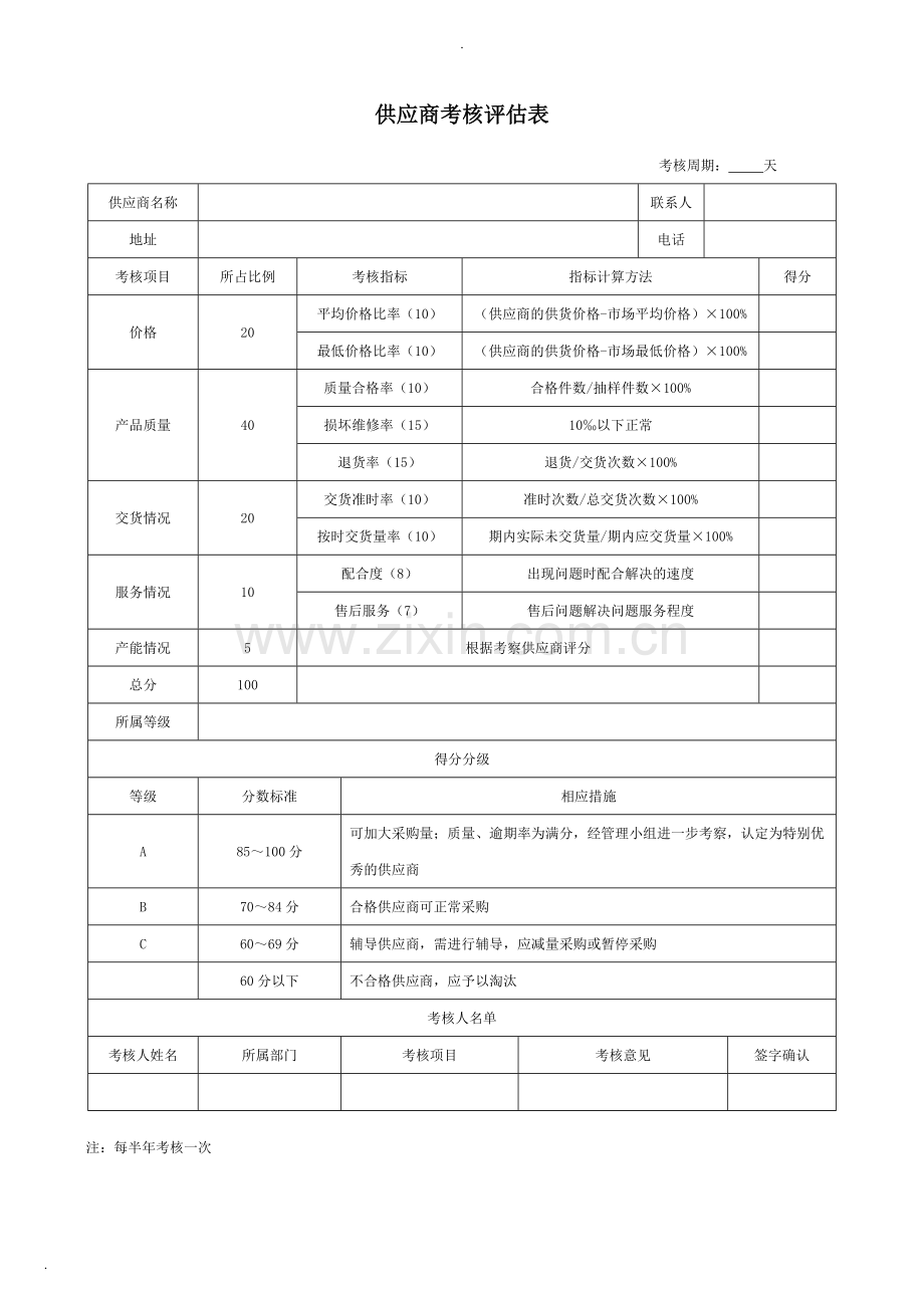 供应商管理表格-供应商考核表-供应商基本信息登记表.docx_第3页