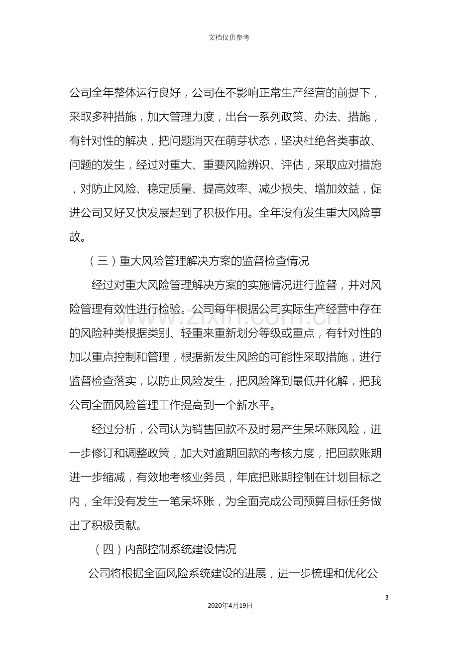 公司全面风险管理报告.docx_第3页