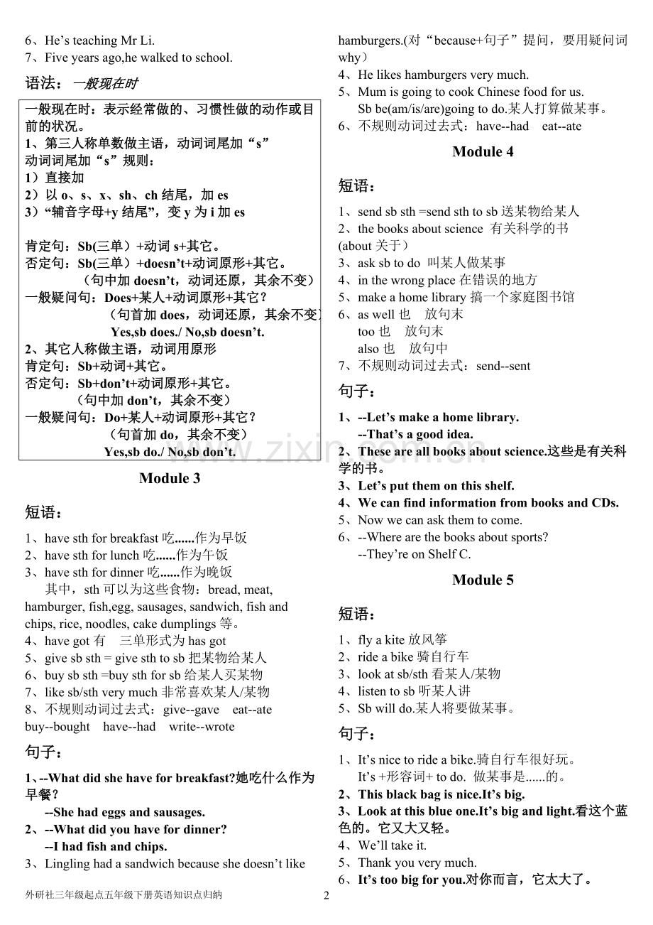 外研社五年级英语下册知识点梳理.doc_第2页