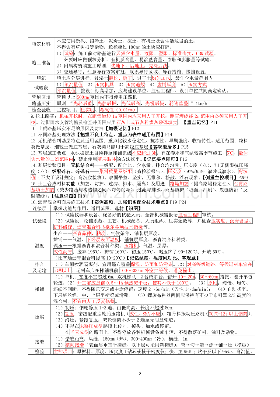 2022年二建《市政》考前必背知识点汇总.pdf_第2页