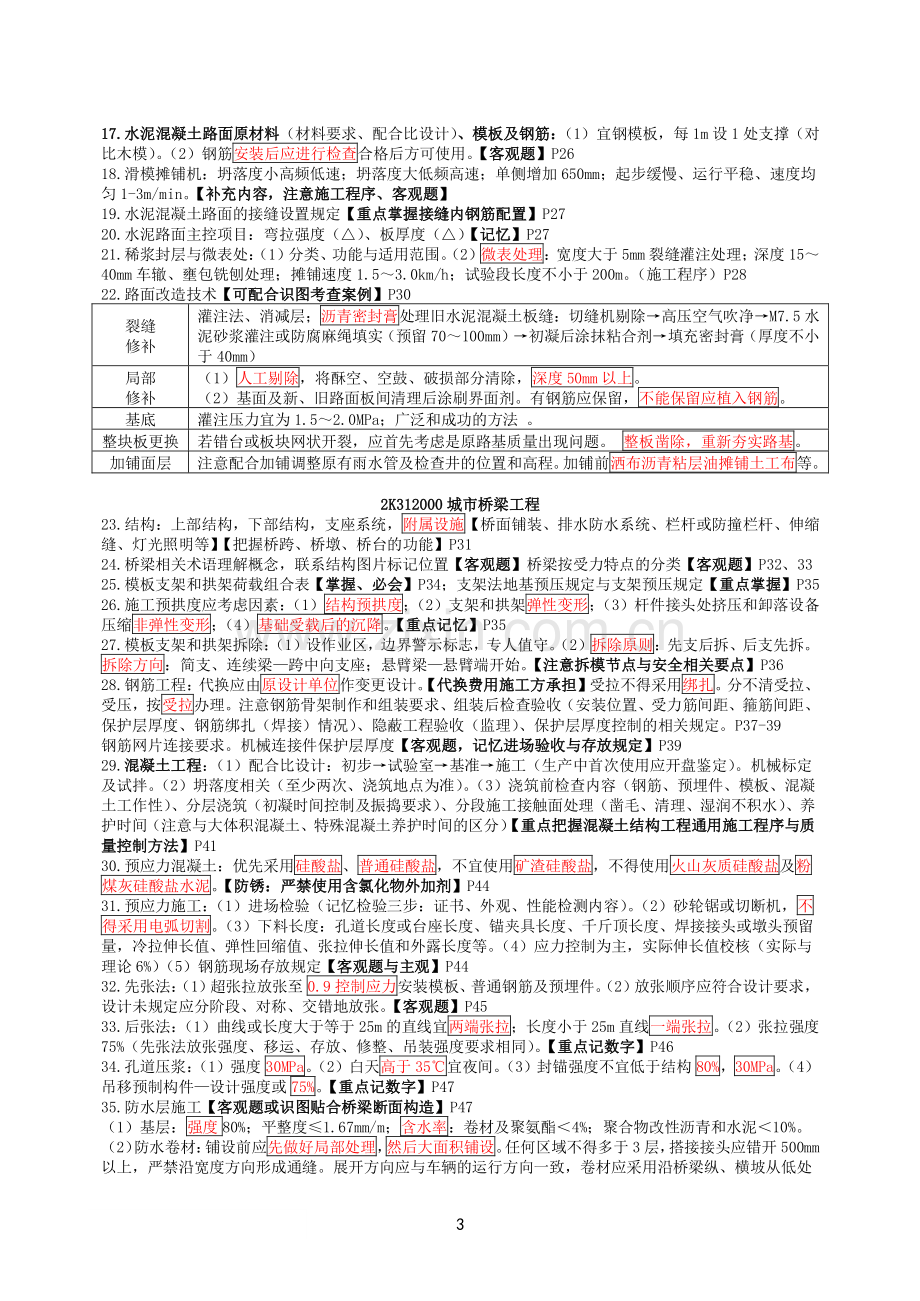 2022年二建《市政》考前必背知识点汇总.pdf_第3页