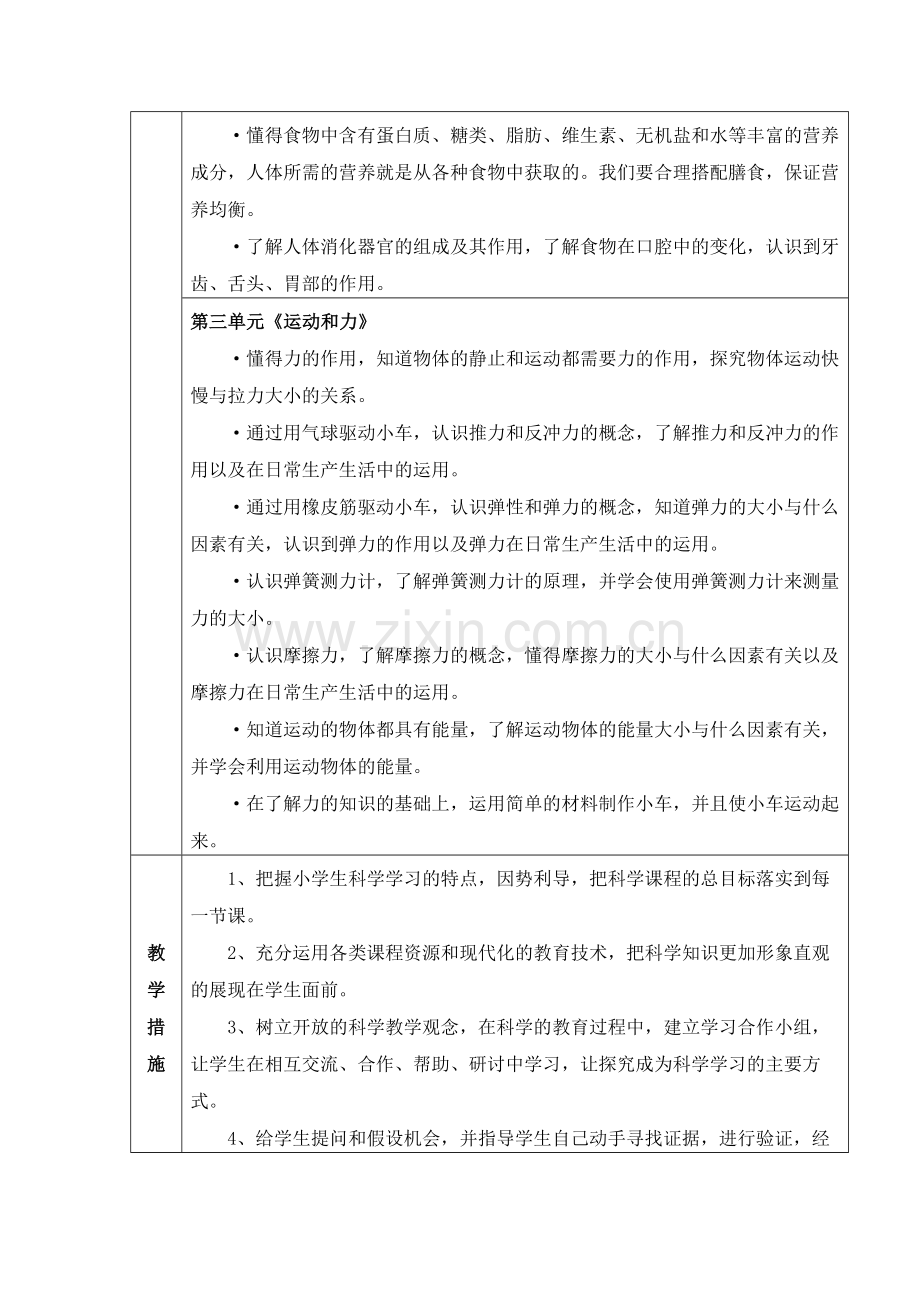 教科版四年级上册科学教学计划进度表【全套】.doc_第3页