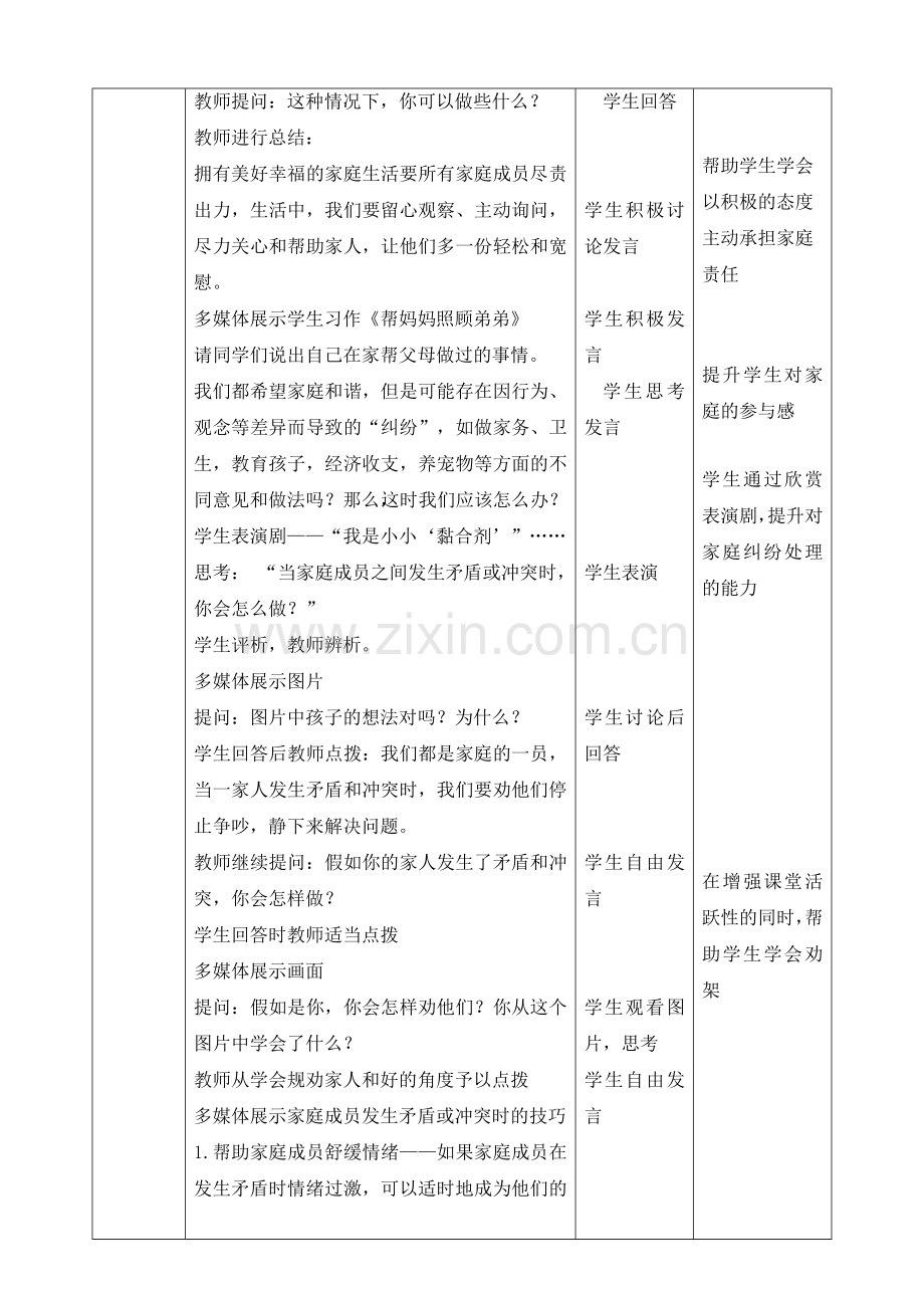 统编-部编道德与法治五年级下册：第二课让我们的家更美好第2课时同商议共承担教学设计.docx_第2页