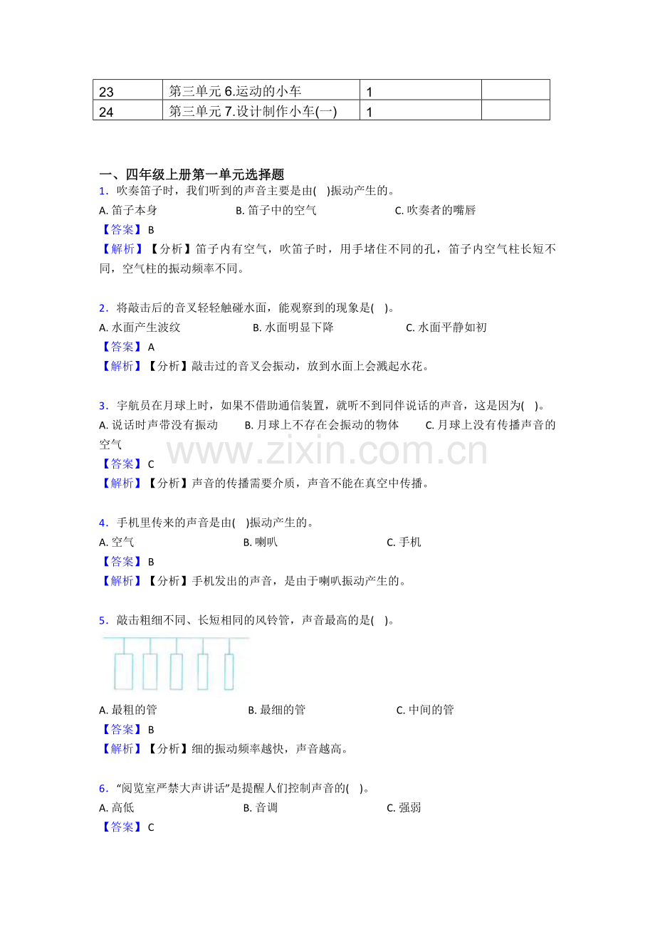 2021秋季教科版新版四年级上册科学教学计划及进度表.doc_第3页