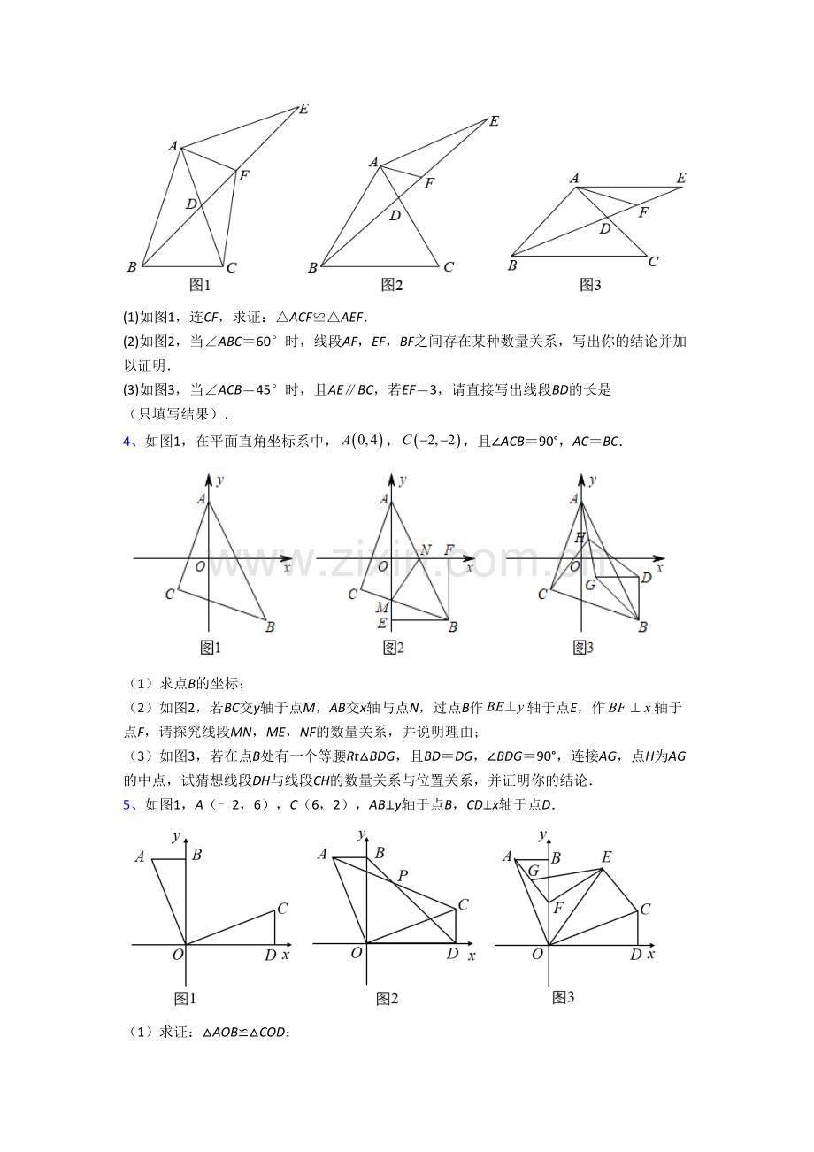 八年级上册压轴题数学试卷附答案.doc_第2页