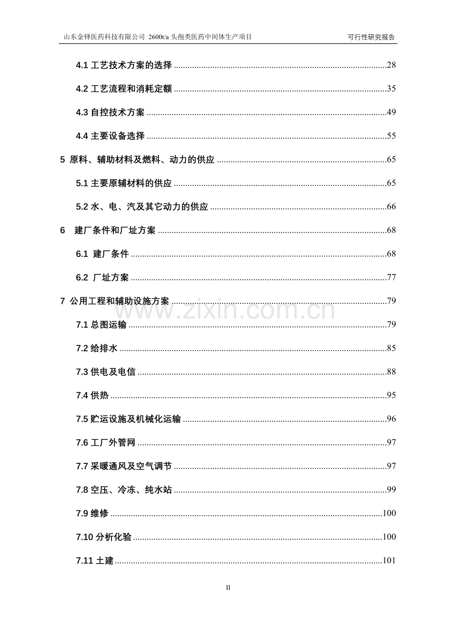 山东金铎医药科技有限公司2600ta头孢类医药中间体生产项目可行性研究报告.doc_第2页