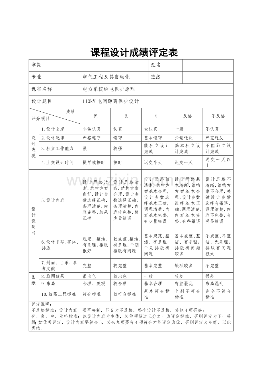 毕业设计-论文电力系统继电保护原理课程设计-110kv电网距离保护设计论文.doc_第2页