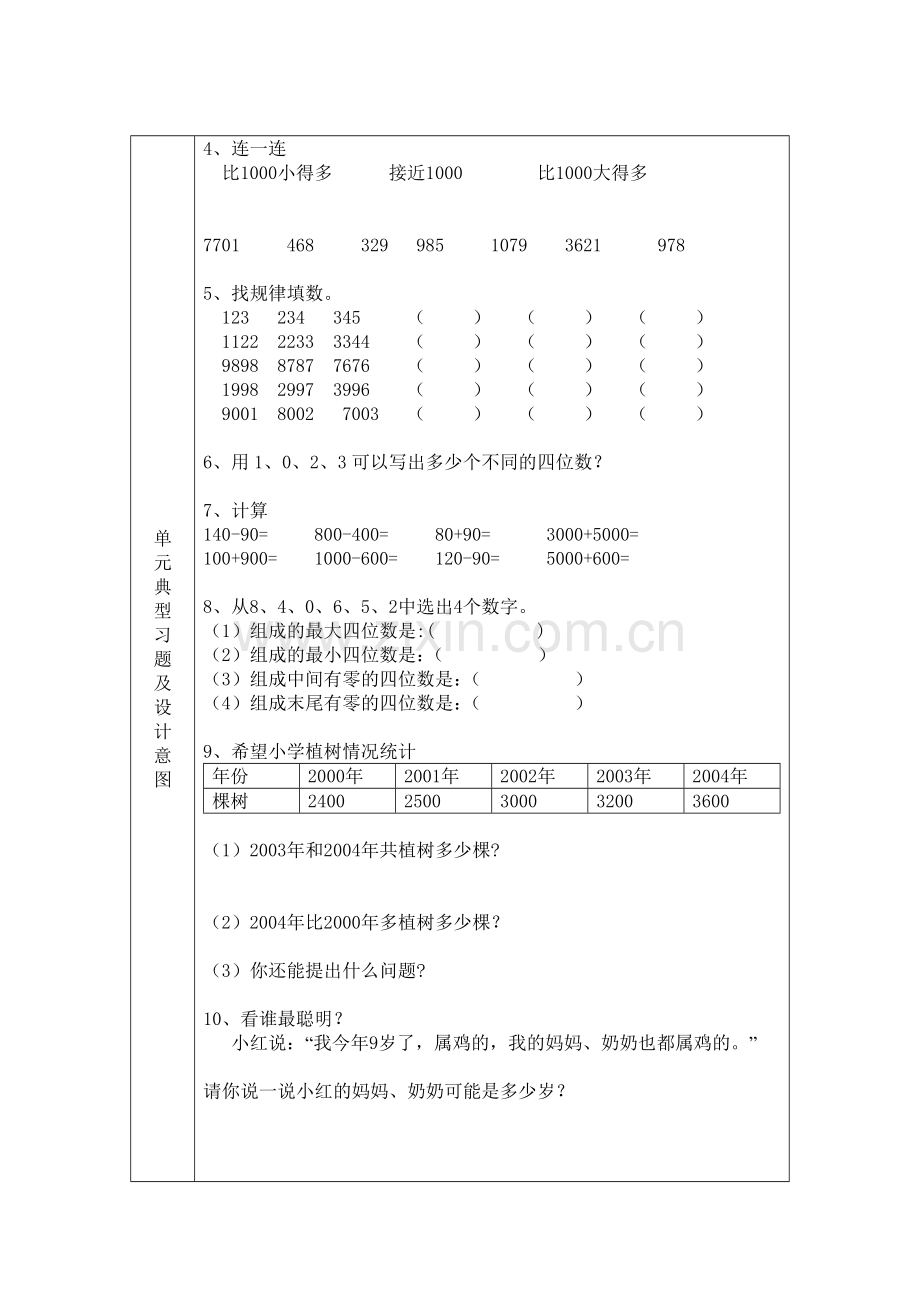 万以内数的认识单元备课.doc_第3页