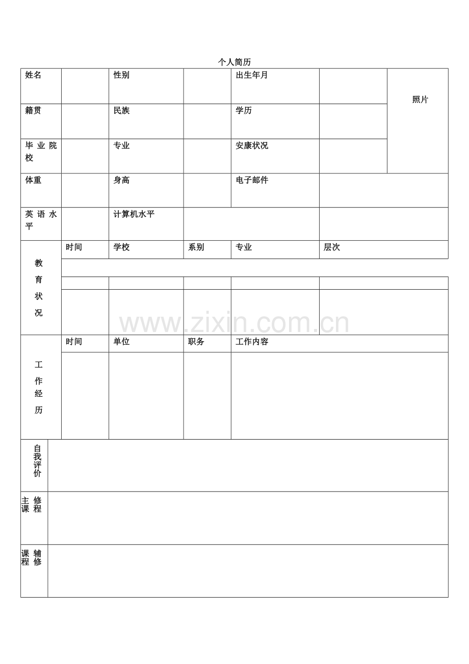 标准的个人简历表格.docx_第3页