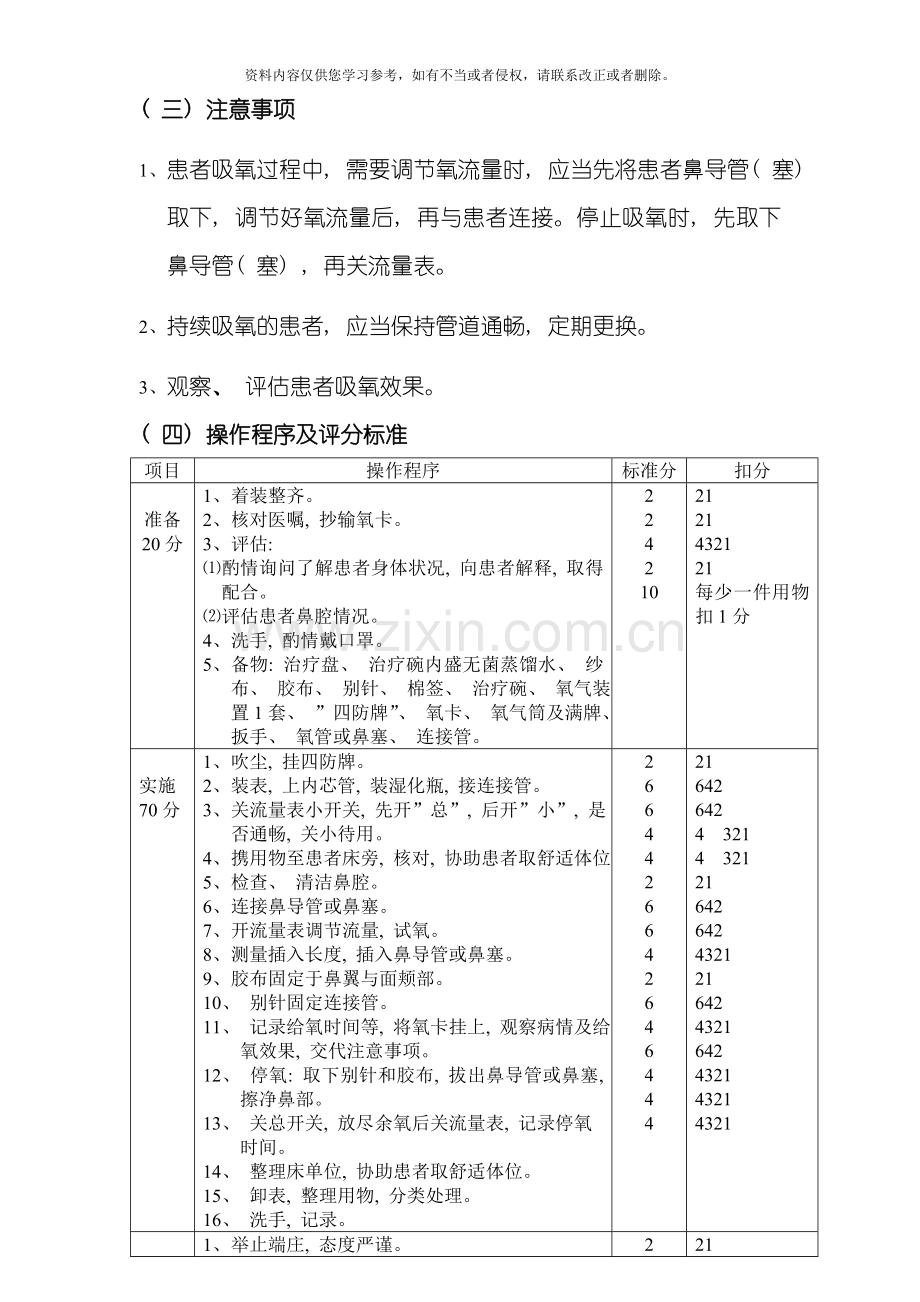 护理技能标准模板.doc_第2页