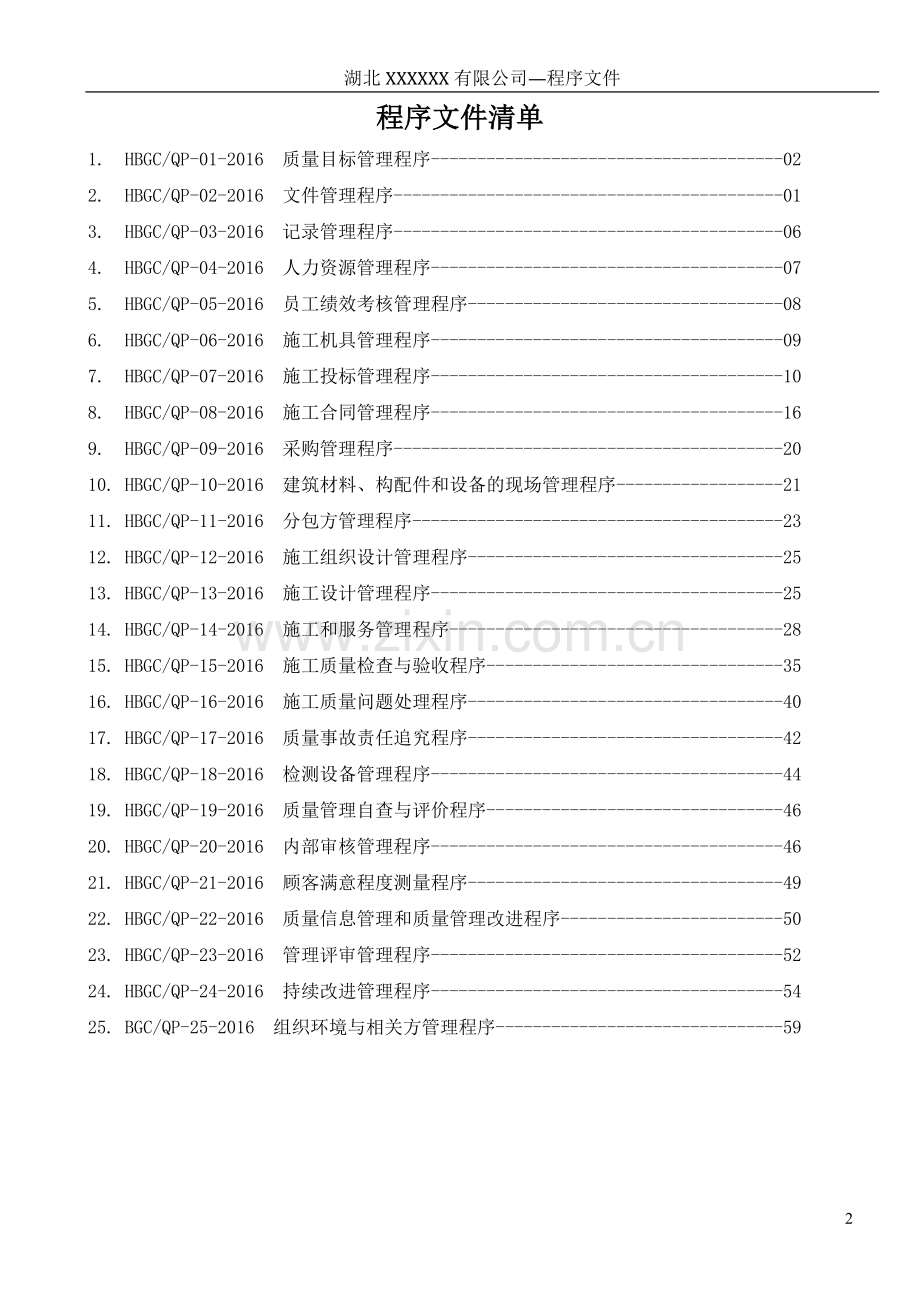 工程建设施工企业组织环境与相关方管理iso9001标准质量程序文件汇编.doc_第3页