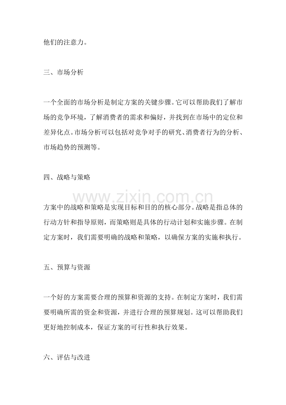 方案的必备要素不包括哪些内容.docx_第2页