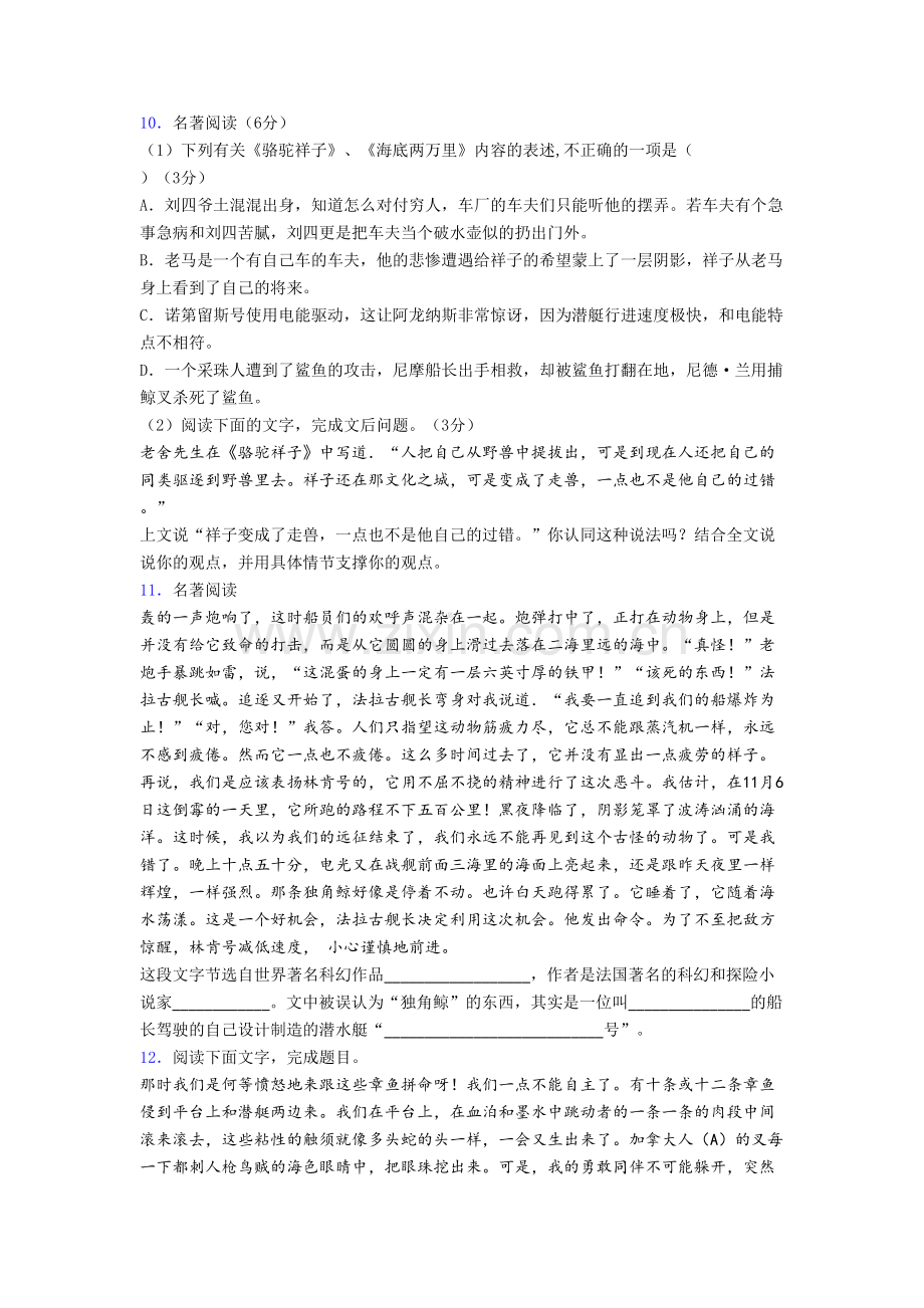 海底两万里名著阅读题综合练习含答案.doc_第3页