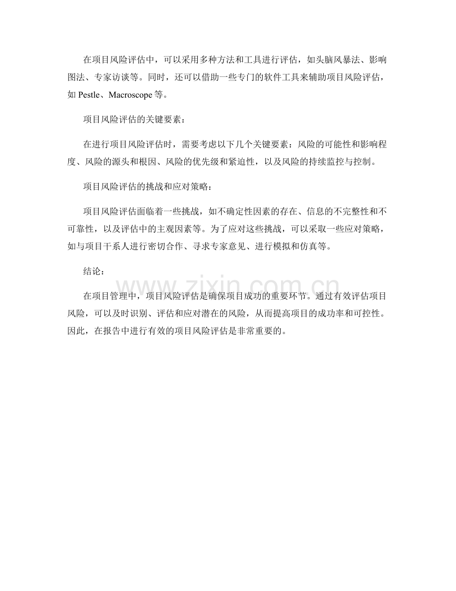 如何在报告中有效评估项目风险.docx_第2页