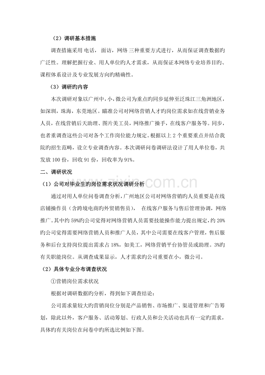 网络营销专业人才需求调研综合报告.docx_第2页