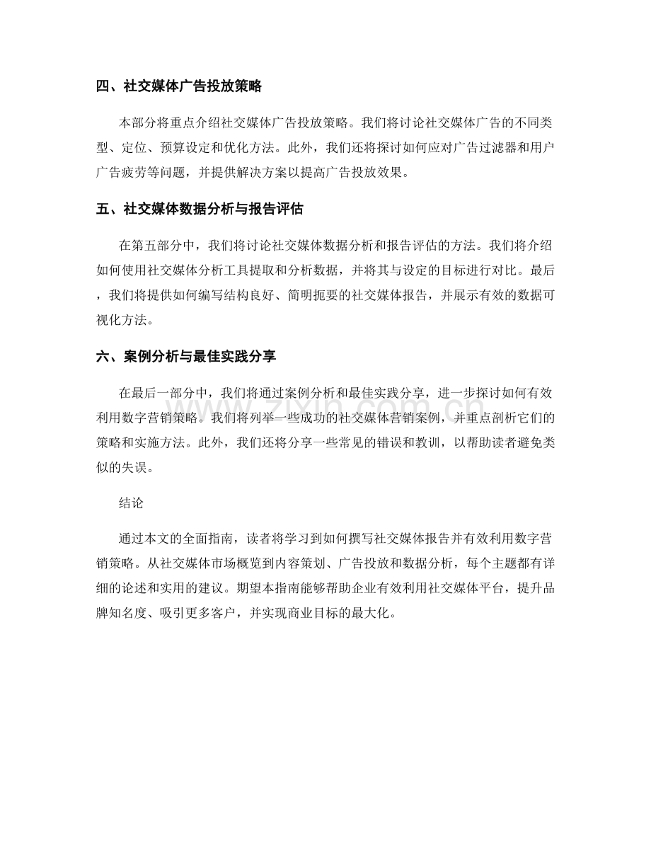 社交媒体报告撰写指南：有效利用数字营销策略.docx_第2页