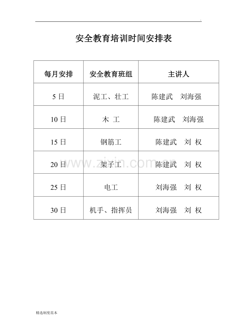 新工人三级安全教育制度.doc_第2页