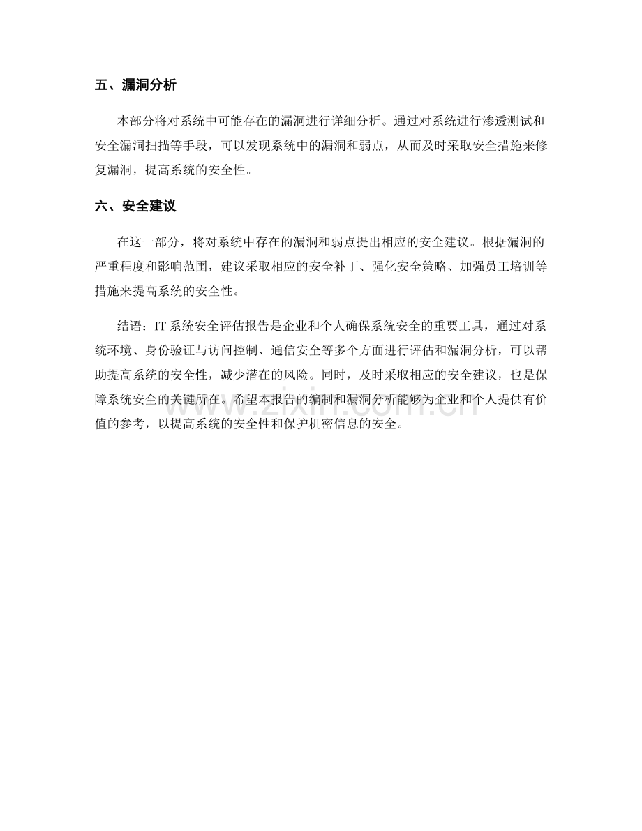 IT系统安全评估报告的编制与漏洞分析.docx_第2页