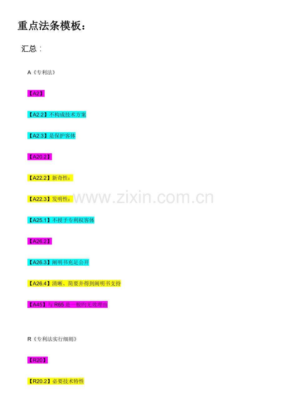 2023年专利代理人考试专利实务考点和模板汇总V自己.doc_第2页